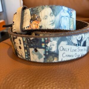 LGBTQ+ Artistic Blue and Brown Women's Belt
